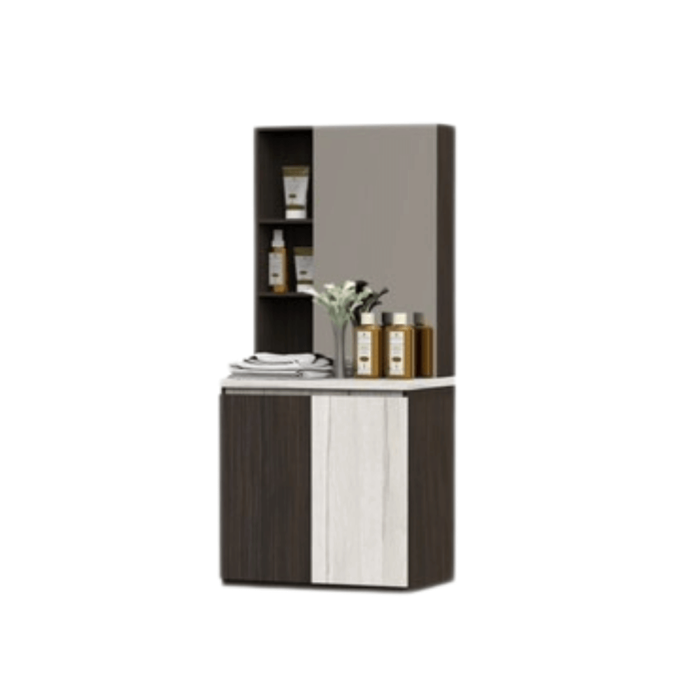 ชุดห้องนอน + ที่นอนสปริง 6 ฟุต WISDOM DESIGN FURNITURE รุ่น RICHES สีไวท์/โอ๊ค_3